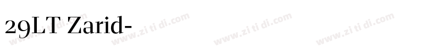 29LT Zarid字体转换 29LT Zarid字体转换